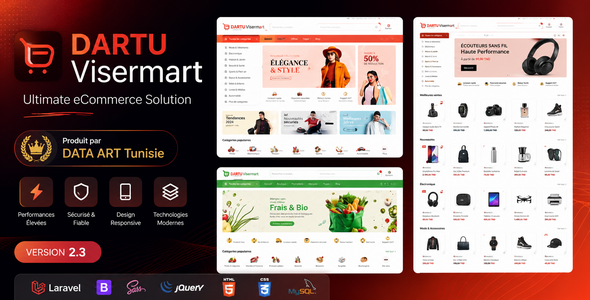 DARTU ViserMart - Ecommerce Shopping Platform