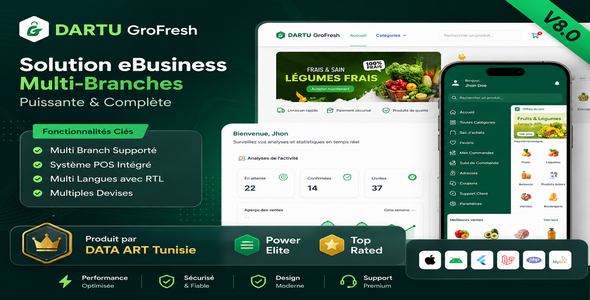 DARTU GroFresh - eCommerce & Store