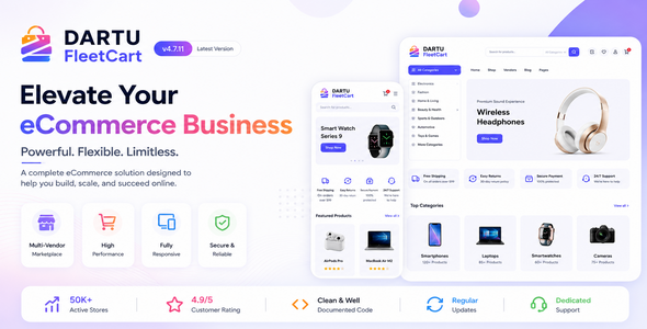DARTU FleetCart - Modern eCommerce