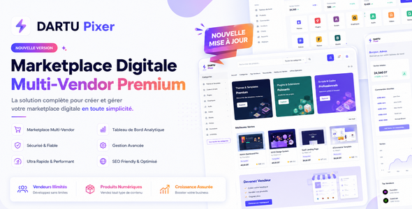 DARTU Pixer - Ecommerce Digital Marketplace