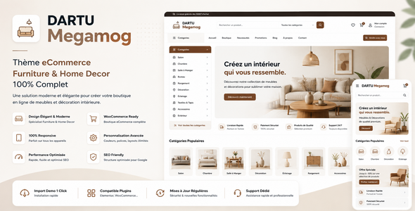 DARTU Megamog – Furniture & Home Decor eCommerce