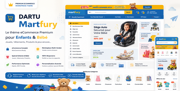 DARTU Martfury Kids Store - Kids, Baby & Children eCommerce