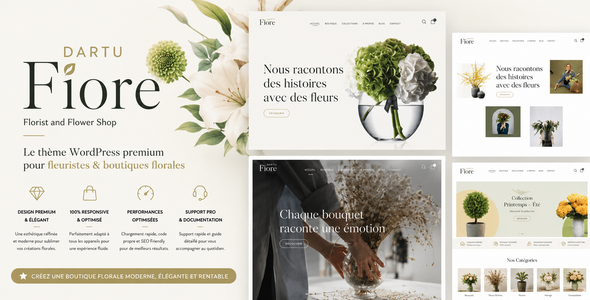 DARTU Fiore - Fleuriste, Flower Shop & Boutique Florale eCommerce