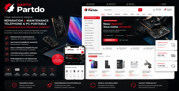 DARTU Partdo - Réparation Téléphone, PC Portable & eCommerce Électronique